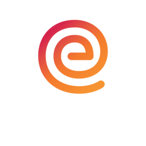 ease symbol white text logo square