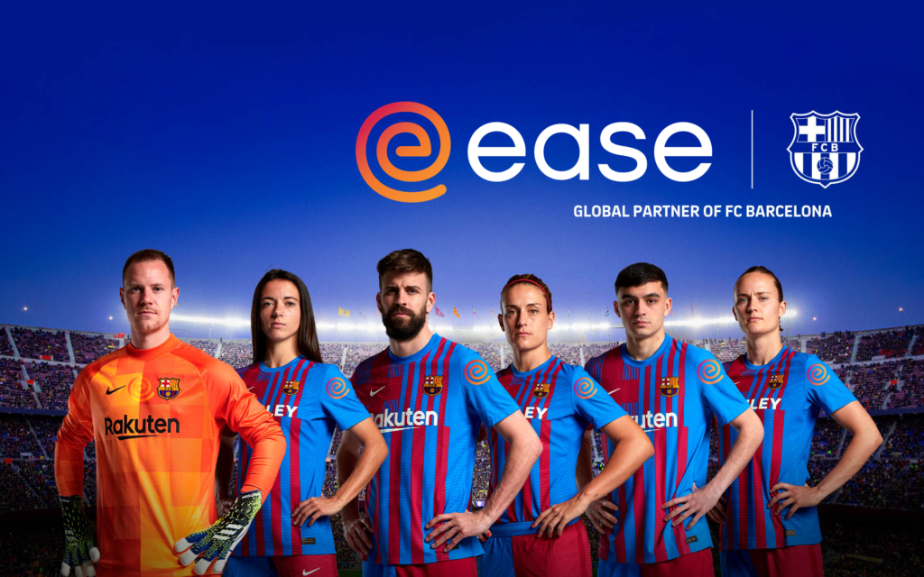 ease and FCBarcelona Flash Partnership - April Fools