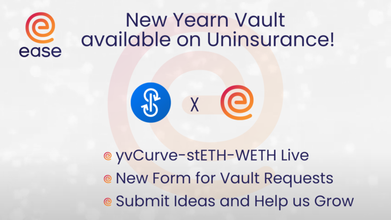 Yearn Vault added to the Ease Uninsurance