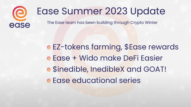 Ease Summer 2023 update header image
